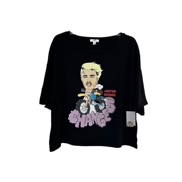 • Bp • Justin Bieber Crop Graphic Tee - Picture 3 of 13